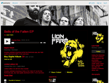 Tablet Screenshot of lionfarm.bandcamp.com