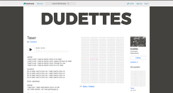 Desktop Screenshot of dudettes.bandcamp.com