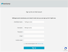 Tablet Screenshot of fatfingercosmic.bandcamp.com