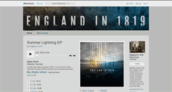 Desktop Screenshot of englandin1819.bandcamp.com