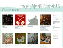 Tablet Screenshot of enjoymentrecords.bandcamp.com