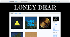 Desktop Screenshot of loneydearmusic.bandcamp.com