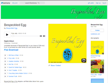 Tablet Screenshot of bespeckledegg.bandcamp.com