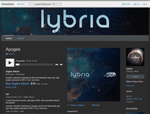 Tablet Screenshot of lybria.bandcamp.com