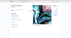 Desktop Screenshot of epsy.bandcamp.com