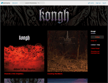 Tablet Screenshot of kongh.bandcamp.com