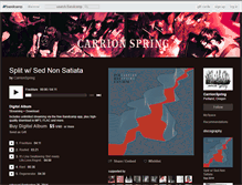 Tablet Screenshot of carrionspring.bandcamp.com