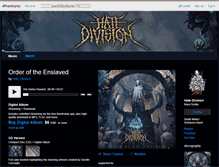 Tablet Screenshot of hatedivision.bandcamp.com