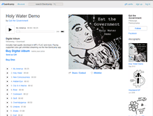 Tablet Screenshot of eatthegovernment.bandcamp.com