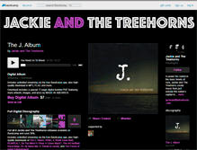 Tablet Screenshot of jackieandthetreehorns.bandcamp.com