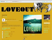 Tablet Screenshot of loveout.bandcamp.com