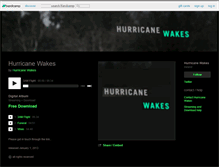 Tablet Screenshot of hurricanewakes.bandcamp.com