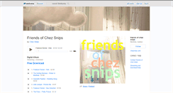 Desktop Screenshot of friendsofchezsnips.bandcamp.com