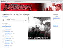 Tablet Screenshot of killatantrum.bandcamp.com