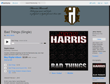 Tablet Screenshot of jerryharris.bandcamp.com