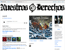 Tablet Screenshot of nuestrosderechos.bandcamp.com