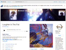 Tablet Screenshot of brownleg.bandcamp.com