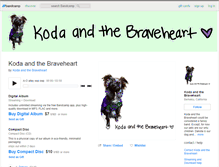 Tablet Screenshot of kodaandthebraveheart.bandcamp.com