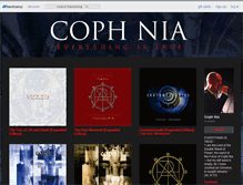 Tablet Screenshot of cophnia.bandcamp.com