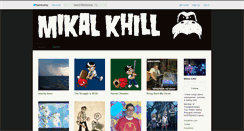 Desktop Screenshot of mikalkhill.bandcamp.com