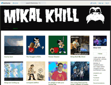 Tablet Screenshot of mikalkhill.bandcamp.com