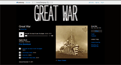 Desktop Screenshot of greatwar.bandcamp.com