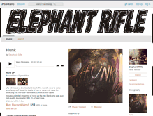 Tablet Screenshot of elephantrifle.bandcamp.com