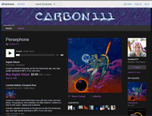 Tablet Screenshot of carbon111.bandcamp.com