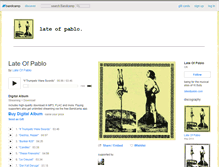 Tablet Screenshot of lateofpablo.bandcamp.com