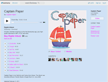 Tablet Screenshot of captainpaper.bandcamp.com