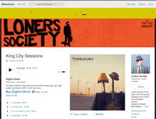 Tablet Screenshot of lonerssociety.bandcamp.com