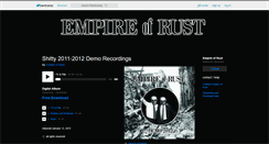 Desktop Screenshot of empireofrust.bandcamp.com
