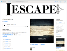 Tablet Screenshot of iescape.bandcamp.com