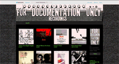 Desktop Screenshot of fordocumentationonly.bandcamp.com