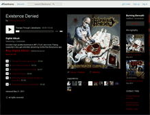 Tablet Screenshot of burningbeneath.bandcamp.com