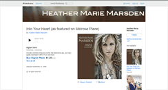 Desktop Screenshot of heathermariemarsden.bandcamp.com