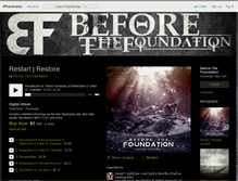 Tablet Screenshot of beforethefoundation.bandcamp.com