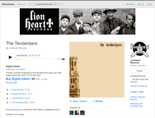 Tablet Screenshot of lionheartrecords.bandcamp.com