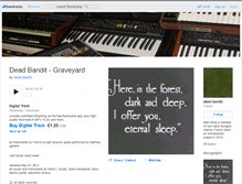 Tablet Screenshot of deadbandit.bandcamp.com