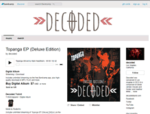 Tablet Screenshot of decoded.bandcamp.com