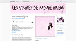 Desktop Screenshot of lesnitratesdemadamemimieux.bandcamp.com