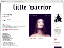 Tablet Screenshot of littlewarrior.bandcamp.com