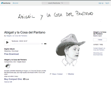 Tablet Screenshot of abigailylacosadelpantano.bandcamp.com