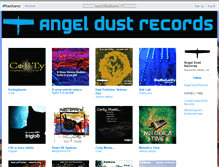 Tablet Screenshot of angeldustrecords.bandcamp.com