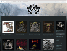 Tablet Screenshot of chaos-records.bandcamp.com