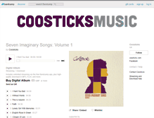 Tablet Screenshot of coosticks.bandcamp.com