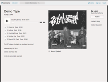 Tablet Screenshot of biglizard.bandcamp.com