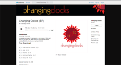 Desktop Screenshot of changingclocks.bandcamp.com