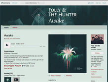 Tablet Screenshot of follyandthehunter.bandcamp.com