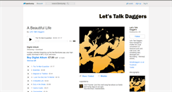 Desktop Screenshot of letstalkdaggers.bandcamp.com
